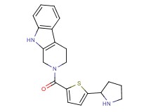 2-{[5-(2-pyrrolidinyl)-2-thienyl]carbonyl}-2,3,4,9-tetrahydro-1H-beta-carboline trifluoroacetate