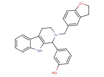 3-[2-(2,3-dihydro-1-benzofuran-5-ylmethyl)-2,3,4,9-tetrahydro-1H-beta-carbolin-1-yl]phenol
