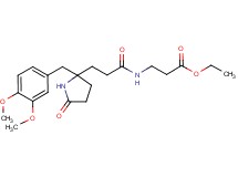 ethyl N-{3-[2-(3,4-dimethoxybenzyl)-5-oxo-2-pyrrolidinyl]propanoyl}-beta-alaninate