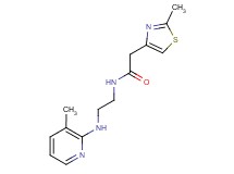 N-{2-[(3-methyl-2-pyridinyl)amino]ethyl}-2-(2-methyl-1,3-thiazol-4-yl)acetamide