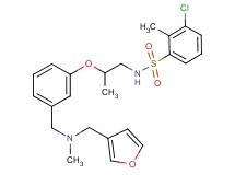 3-chloro-N-[2-(3-{[(3-furylmethyl)(methyl)amino]methyl}phenoxy)propyl]-2-methylbenzenesulfonamide