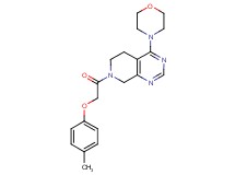 7-[(4-methylphenoxy)acetyl]-4-morpholin-4-yl-5,6,7,8-tetrahydropyrido[3,4-d]pyrimidine