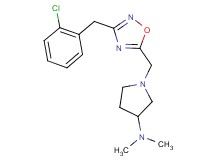 1-{[3-(2-chlorobenzyl)-1,2,4-oxadiazol-5-yl]methyl}-N,N-dimethyl-3-pyrrolidinamine