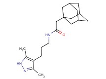 2-(1-adamantyl)-N-[3-(3,5-dimethyl-1H-pyrazol-4-yl)propyl]acetamide