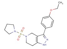 3-(4-ethoxyphenyl)-5-(pyrrolidin-1-ylsulfonyl)-4,5,6,7-tetrahydro-1H-pyrazolo[4,3-c]pyridine