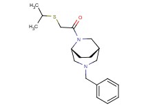 (1S*,5R*)-3-benzyl-6-[(isopropylthio)acetyl]-3,6-diazabicyclo[3.2.2]nonane
