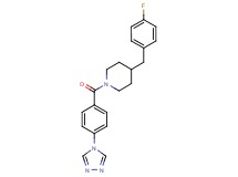 4-(4-fluorobenzyl)-1-[4-(4H-1,2,4-triazol-4-yl)benzoyl]piperidine