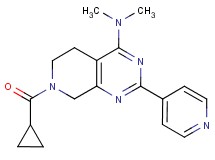 7-(cyclopropylcarbonyl)-N,N-dimethyl-2-(4-pyridinyl)-5,6,7,8-tetrahydropyrido[3,4-d]pyrimidin-4-amine
