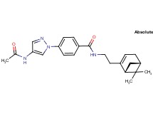 4-[4-(acetylamino)-1H-pyrazol-1-yl]-N-{2-[(1R,5S)-6,6-dimethylbicyclo[3.1.1]hept-2-en-2-yl]ethyl}benzamide