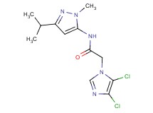 2-(4,5-dichloro-1H-imidazol-1-yl)-N-(3-isopropyl-1-methyl-1H-pyrazol-5-yl)acetamide