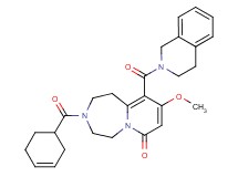 3-(3-cyclohexen-1-ylcarbonyl)-10-(3,4-dihydro-2(1H)-isoquinolinylcarbonyl)-9-methoxy-2,3,4,5-tetrahydropyrido[1,2-d][1,4]diazepin-7(1H)-one