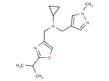 N-[(2-isopropyl-1,3-oxazol-4-yl)methyl]-N-[(1-methyl-1H-pyrazol-4-yl)methyl]cyclopropanamine