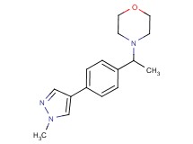 4-{1-[4-(1-methyl-1H-pyrazol-4-yl)phenyl]ethyl}morpholine