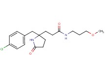3-[2-(4-chlorobenzyl)-5-oxo-2-pyrrolidinyl]-N-(3-methoxypropyl)propanamide
