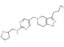 5-[(3-propyl-1,4,6,7-tetrahydro-5H-pyrazolo[4,3-c]pyridin-5-yl)methyl]-N-(tetrahydro-2-furanylmethyl)-2-pyrimidinamine