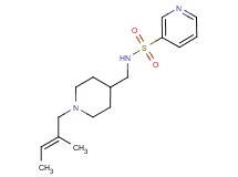 N-({1-[(2E)-2-methylbut-2-en-1-yl]piperidin-4-yl}methyl)pyridine-3-sulfonamide