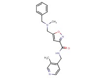 5-{[benzyl(methyl)amino]methyl}-N-[(3-methyl-4-pyridinyl)methyl]-3-isoxazolecarboxamide