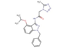 N-(1-benzyl-4-isopropoxy-1H-indazol-3-yl)-2-(5-methyl-1H-tetrazol-1-yl)acetamide