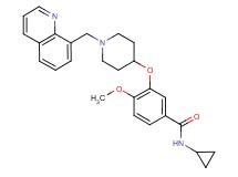N-cyclopropyl-4-methoxy-3-{[1-(8-quinolinylmethyl)-4-piperidinyl]oxy}benzamide