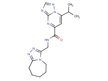 7-isopropyl-N-(6,7,8,9-tetrahydro-5H-[1,2,4]triazolo[4,3-a]azepin-3-ylmethyl)[1,2,4]triazolo[1,5-a]pyrimidine-5-carboxamide