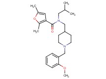 N-isobutyl-N-{[1-(2-methoxybenzyl)-4-piperidinyl]methyl}-2,5-dimethyl-3-furamide