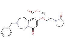 methyl 3-benzyl-7-oxo-9-[2-(2-oxo-1-pyrrolidinyl)ethoxy]-1,2,3,4,5,7-hexahydropyrido[1,2-d][1,4]diazepine-10-carboxylate