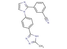 3-{1-[4-(5-methyl-4H-1,2,4-triazol-3-yl)phenyl]-1H-imidazol-2-yl}benzonitrile