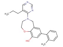 7-(2-methylphenyl)-4-(5-propylpyrimidin-4-yl)-2,3,4,5-tetrahydro-1,4-benzoxazepin-9-ol