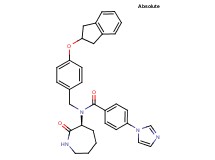N-[4-(2,3-dihydro-1H-inden-2-yloxy)benzyl]-4-(1H-imidazol-1-yl)-N-[(3S)-2-oxo-3-azepanyl]benzamide