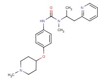 N-methyl-N'-{4-[(1-methylpiperidin-4-yl)oxy]phenyl}-N-(1-methyl-2-pyridin-2-ylethyl)urea