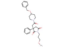 3-{2-[4-(benzyloxy)-1-piperidinyl]-2-oxoethyl}-1-(3-methoxypropyl)-3-phenyl-2,5-pyrrolidinedione