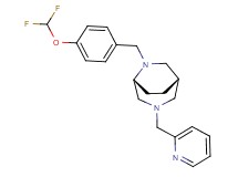 (1S*,5R*)-6-[4-(difluoromethoxy)benzyl]-3-(pyridin-2-ylmethyl)-3,6-diazabicyclo[3.2.2]nonane