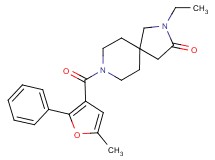 2-ethyl-8-(5-methyl-2-phenyl-3-furoyl)-2,8-diazaspiro[4.5]decan-3-one