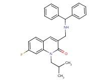 3-{[(diphenylmethyl)amino]methyl}-7-fluoro-1-isobutyl-2(1H)-quinolinone