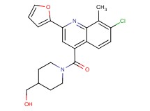 (1-{[7-chloro-2-(2-furyl)-8-methyl-4-quinolinyl]carbonyl}-4-piperidinyl)methanol