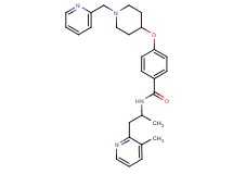 N-[1-methyl-2-(3-methyl-2-pyridinyl)ethyl]-4-{[1-(2-pyridinylmethyl)-4-piperidinyl]oxy}benzamide
