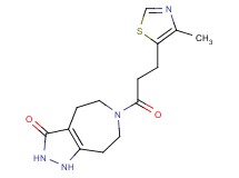 6-[3-(4-methyl-1,3-thiazol-5-yl)propanoyl]-1,4,5,6,7,8-hexahydropyrazolo[3,4-d]azepin-3(2H)-one