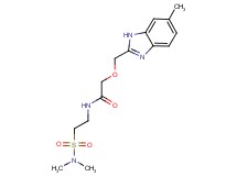 N-{2-[(dimethylamino)sulfonyl]ethyl}-2-[(6-methyl-1H-benzimidazol-2-yl)methoxy]acetamide