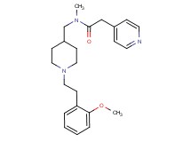 N-({1-[2-(2-methoxyphenyl)ethyl]-4-piperidinyl}methyl)-N-methyl-2-(4-pyridinyl)acetamide