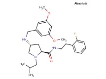 (4R)-4-[(3,5-dimethoxybenzyl)amino]-N-[2-(2-fluorophenyl)ethyl]-1-isobutyl-L-prolinamide
