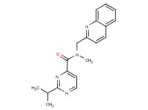 2-isopropyl-N-methyl-N-(quinolin-2-ylmethyl)pyrimidine-4-carboxamide