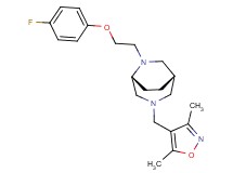 (1S*,5R*)-3-[(3,5-dimethylisoxazol-4-yl)methyl]-6-[2-(4-fluorophenoxy)ethyl]-3,6-diazabicyclo[3.2.2]nonane
