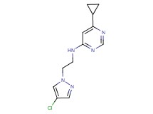 N-[2-(4-chloro-1H-pyrazol-1-yl)ethyl]-6-cyclopropylpyrimidin-4-amine