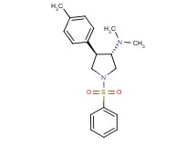 (3S*,4R*)-N,N-dimethyl-4-(4-methylphenyl)-1-(phenylsulfonyl)-3-pyrrolidinamine