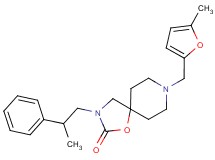 8-[(5-methyl-2-furyl)methyl]-3-(2-phenylpropyl)-1-oxa-3,8-diazaspiro[4.5]decan-2-one