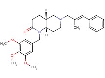 (4aR*,8aS*)-6-[(2E)-2-methyl-3-phenyl-2-propen-1-yl]-1-(3,4,5-trimethoxybenzyl)octahydro-1,6-naphthyridin-2(1H)-one
