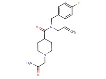N-allyl-1-(2-amino-2-oxoethyl)-N-(4-fluorobenzyl)piperidine-4-carboxamide
