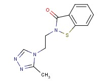 2-[2-(3-methyl-4H-1,2,4-triazol-4-yl)ethyl]-1,2-benzisothiazol-3(2H)-one
