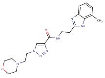 N-[2-(7-methyl-1H-benzimidazol-2-yl)ethyl]-1-[2-(4-morpholinyl)ethyl]-1H-1,2,3-triazole-4-carboxamide
