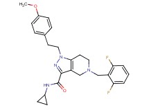 N-cyclopropyl-5-(2,6-difluorobenzyl)-1-[2-(4-methoxyphenyl)ethyl]-4,5,6,7-tetrahydro-1H-pyrazolo[4,3-c]pyridine-3-carboxamide
